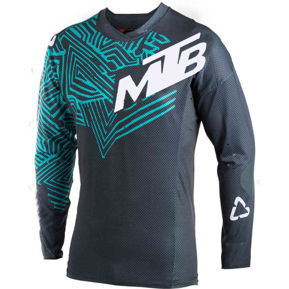 Cycling Commuting - Outdoor Cycling Long-Sleeve Top MTB Print