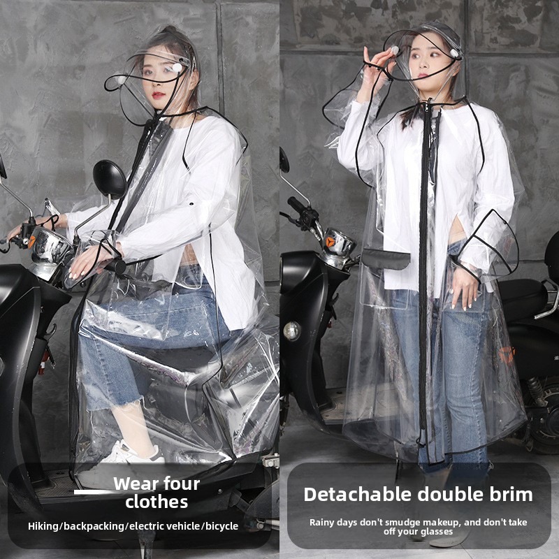 Transparent EVA Rain Poncho Ho – Cycling Commute In Rain recenzja i cena
