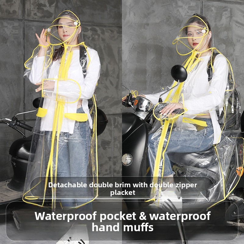 Transparent EVA Rain Poncho Ho – Cycling Commute In Rain recenzja i cena