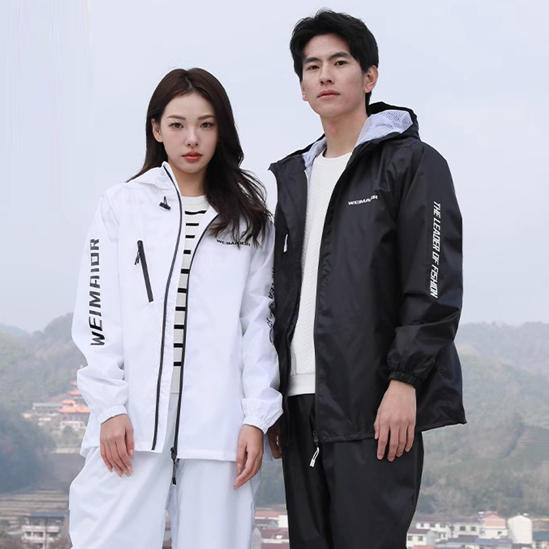 Thin Raincoat Set Summer Water – Cycling Rain Jacket Commute recenzja i cena