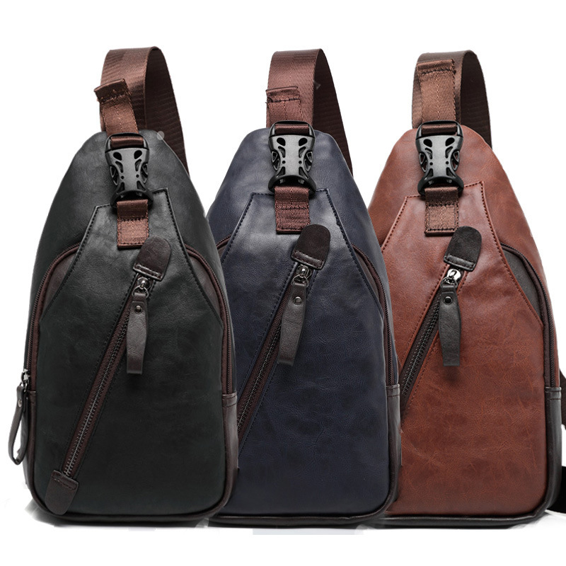 PU leather multi-pocket men's  – Cycling Commuter Bag recenzja i cena