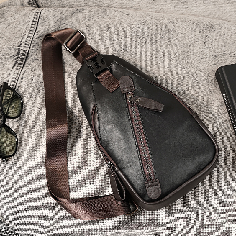 PU leather multi-pocket men's  – Cycling Commuter Bag recenzja i cena