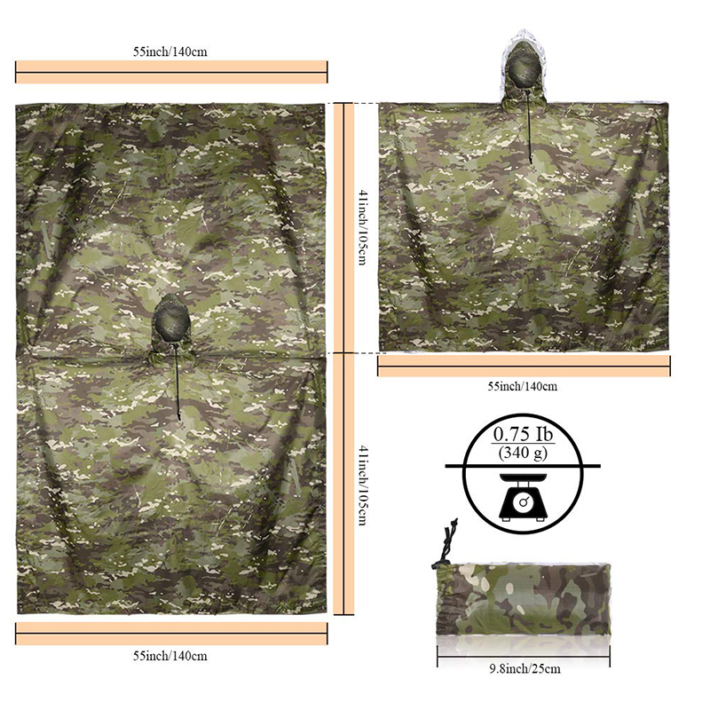 Rain Coat Camouflage Tactical  – Cycling Rain Jacket Commute recenzja i cena