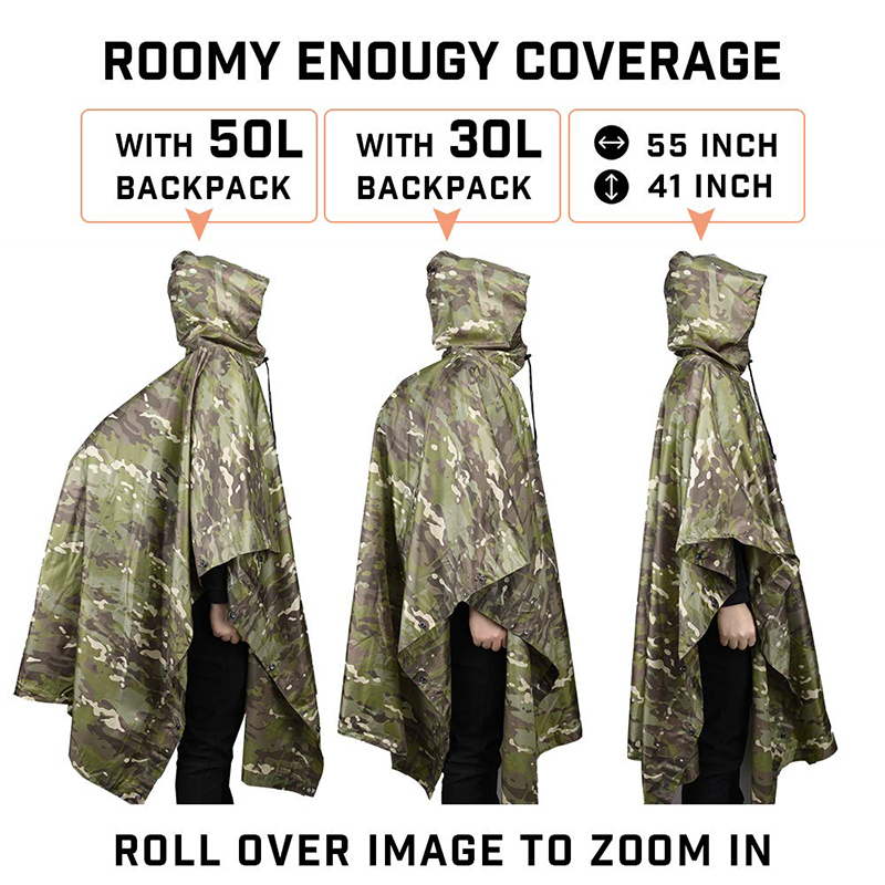 Rain Coat Camouflage Tactical  – Cycling Rain Jacket Commute recenzja i cena
