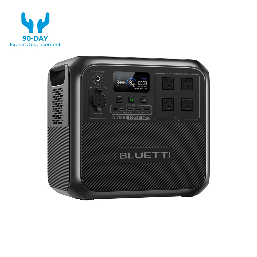 【RENEW】BLUETTI AC180 Solar Por – Usb Charger Dynamo recenzja i cena