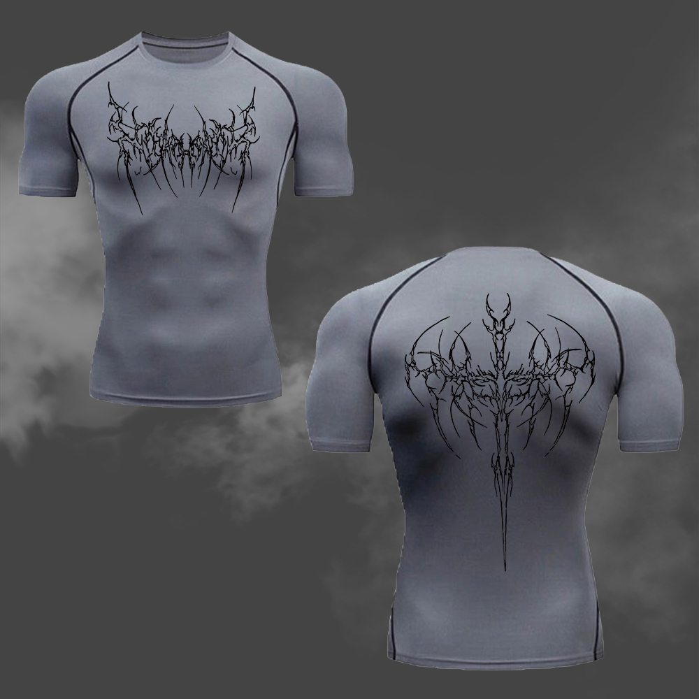 Men's Compression T-Shirt Goth – Cycling Commute Training recenzja i cena