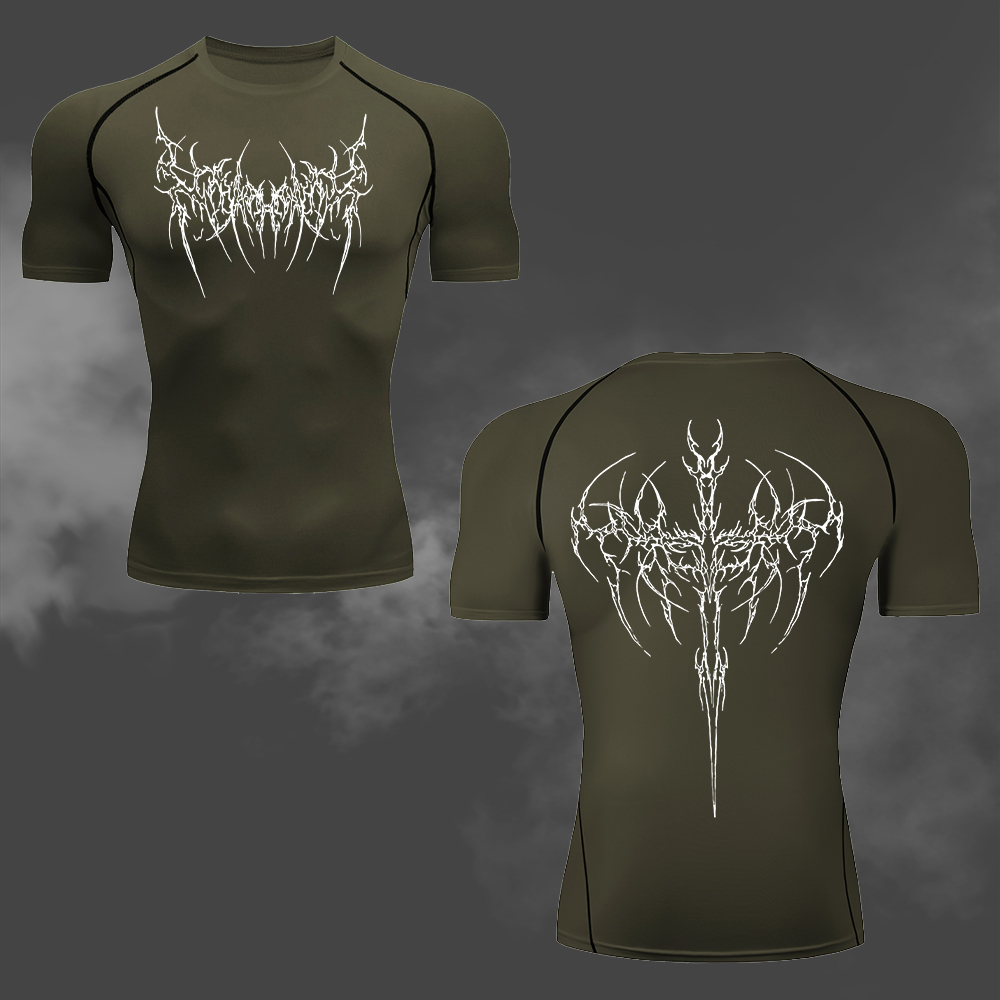 Men's Compression T-Shirt Goth – Cycling Commute Training recenzja i cena