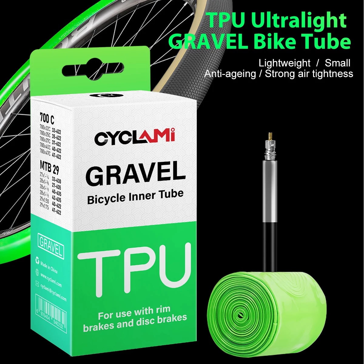 CYCLAMI Ultralight Road MTB 29 – Inner Tube 700C recenzja i cena