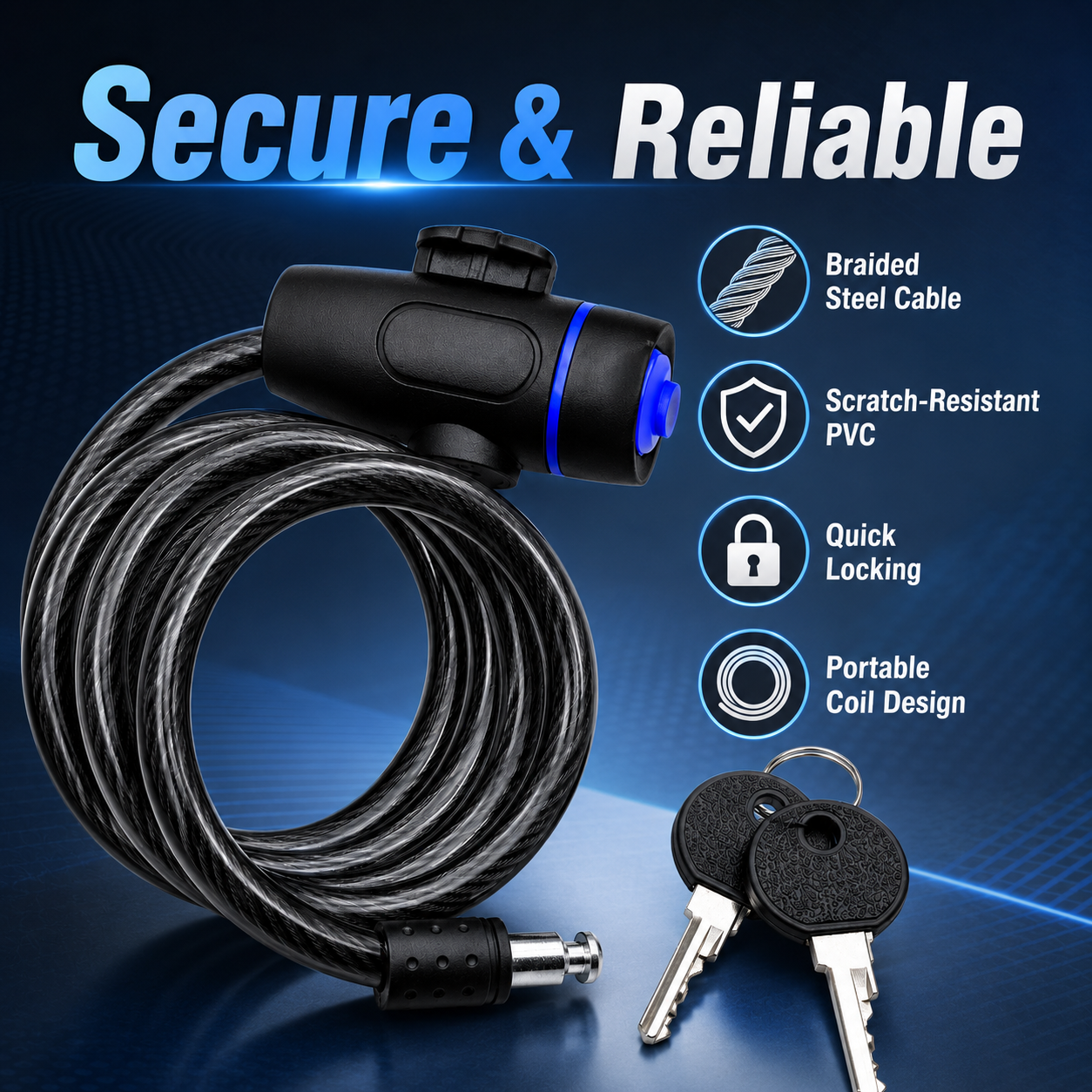 PINMOAP 1PC Universal Bike Loc – Commuter Bike Lock recenzja i cena