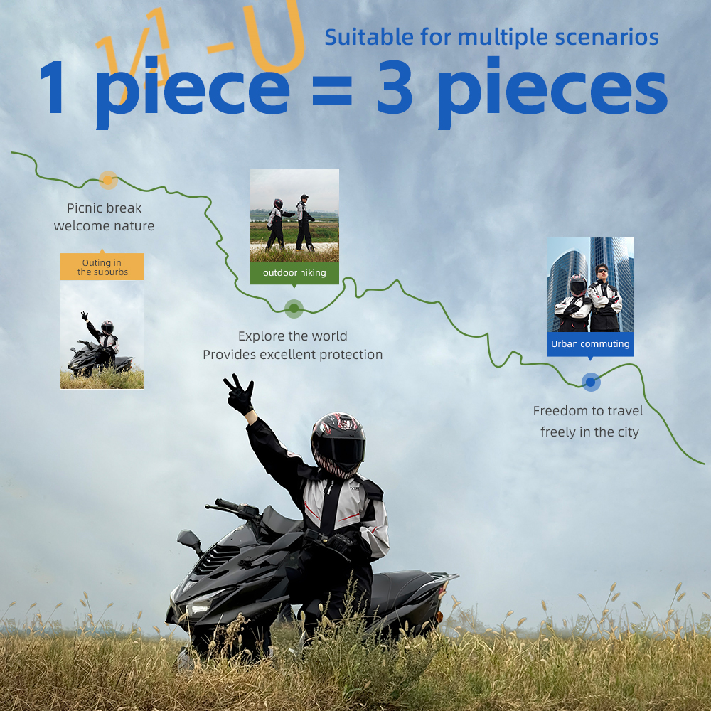 Motorcycle Rain Suit Raincoat  – Cycling Rain Jacket Commute recenzja i cena
