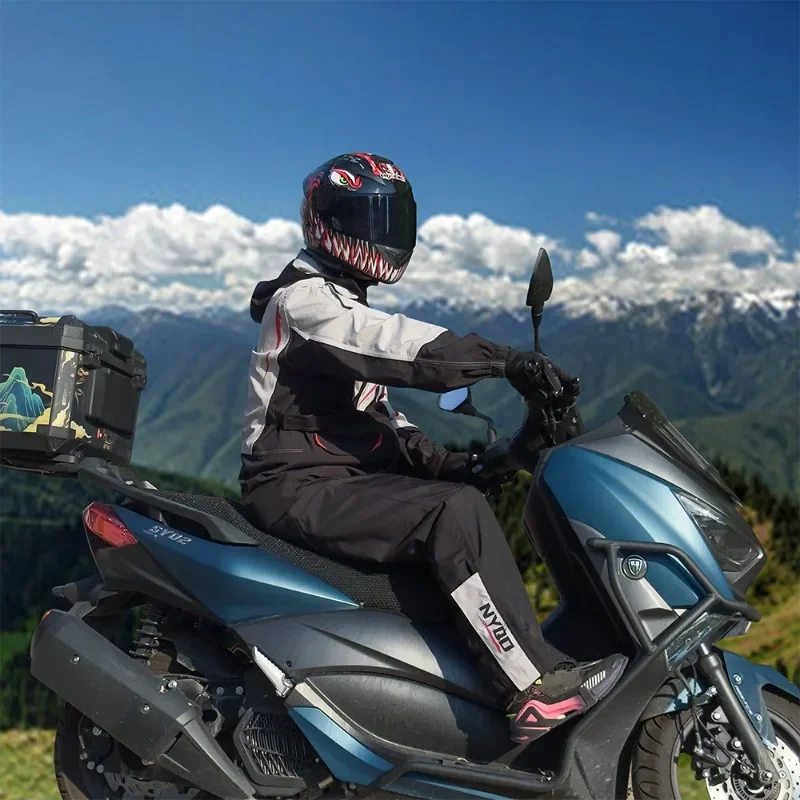 Motorcycle Rain Suit Raincoat  – Cycling Rain Jacket Commute recenzja i cena