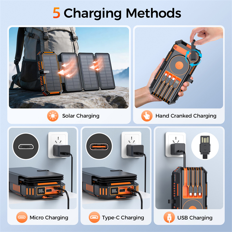 20000mAh Hand Crank Solar Powe – Usb Charger Dynamo recenzja i cena