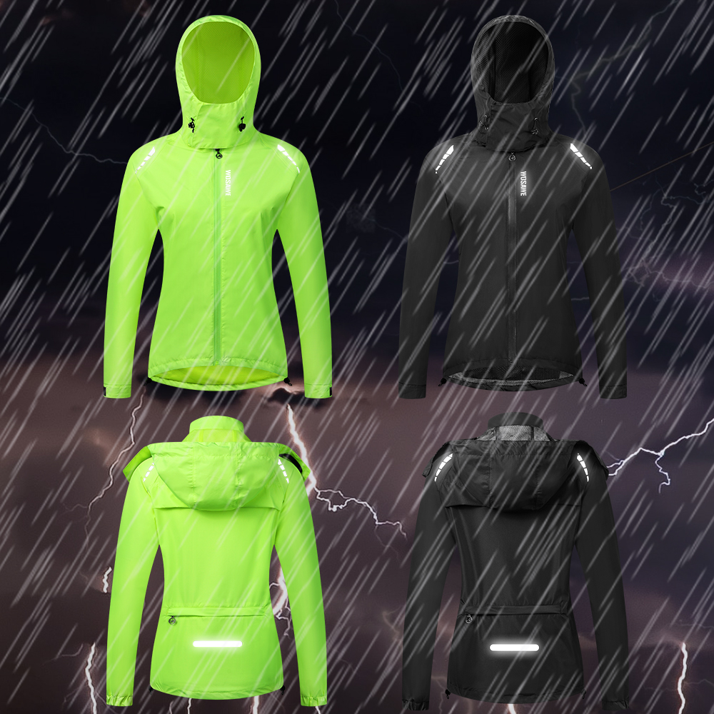 WOSAWE Cycling Raincoat Women  – Cycling Rain Jacket Commute recenzja i cena