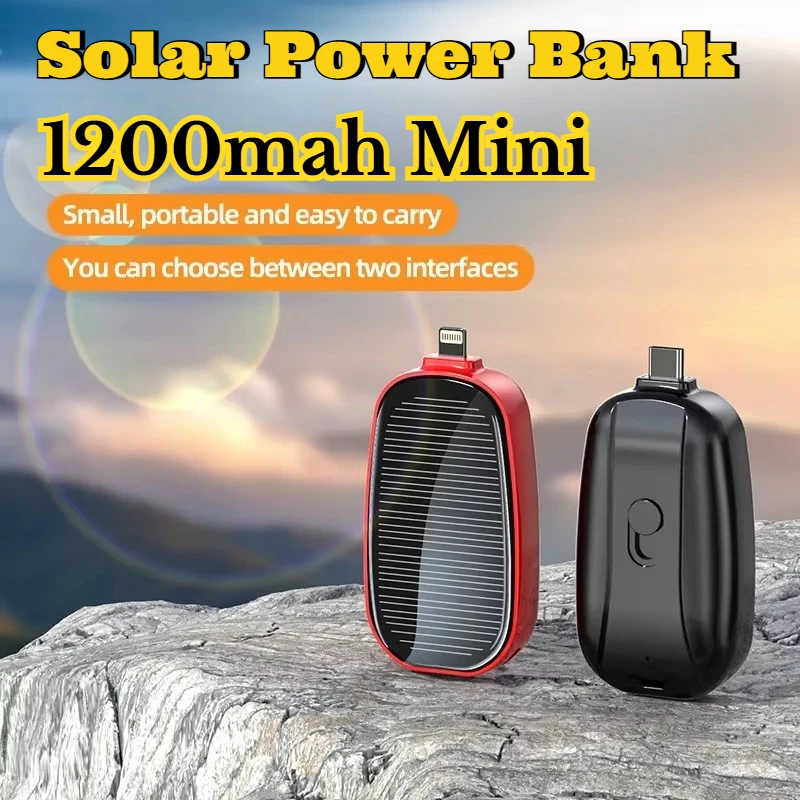 1200mAh Solar Mini Power Bank  – Usb Charger Dynamo recenzja i cena