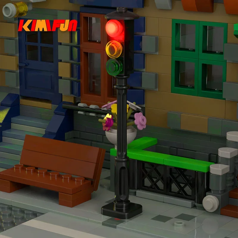 1pcs LED MOC Street Automatic  – Cycling In City recenzja i cena