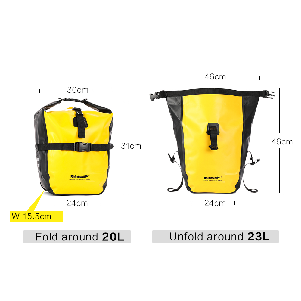 Rhinowalk 20L Bicycle Pannier  – Cycling Commuter Backpack Waterproof recenzja i cena