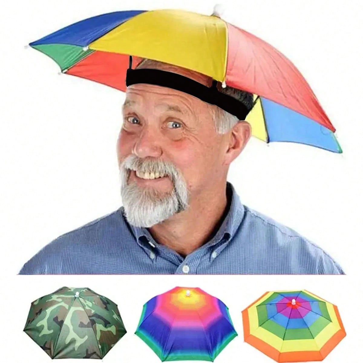 Hands Free Head Wear Umbrella  – Cycling Commute In Rain recenzja i cena