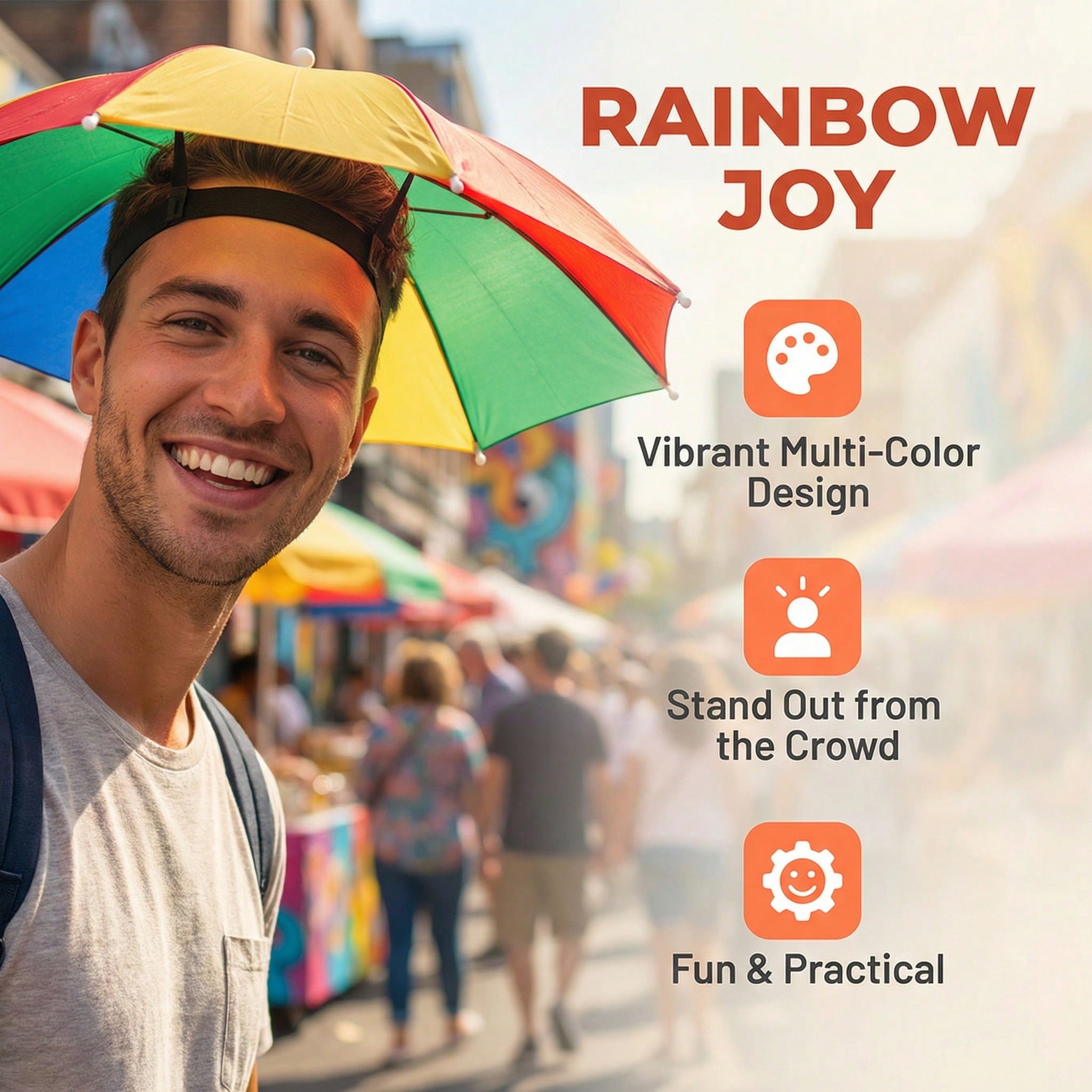 Hands Free Head Wear Umbrella  – Cycling Commute In Rain recenzja i cena