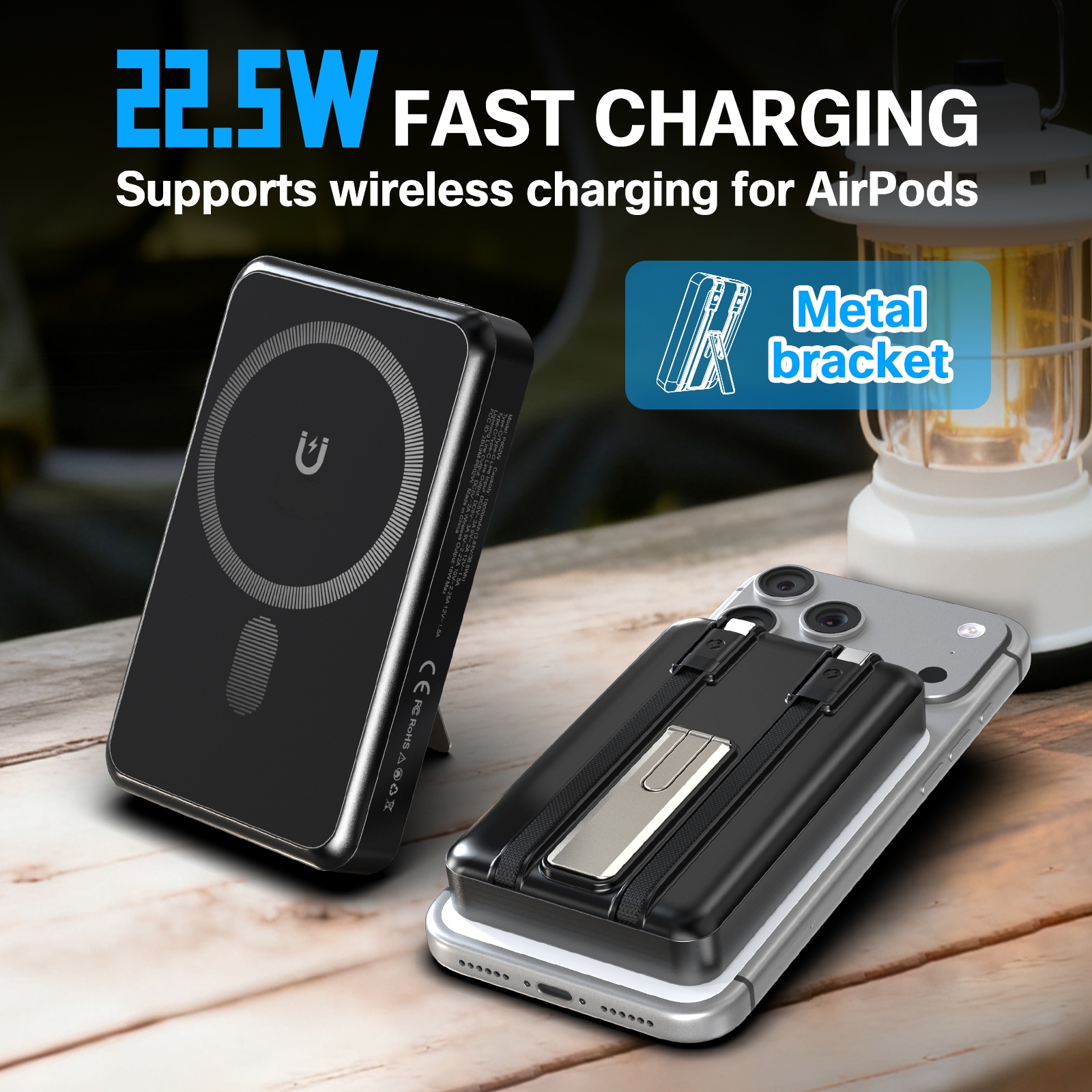 10000mAh Magnetic Wireless Pow – Usb Charger Dynamo recenzja i cena