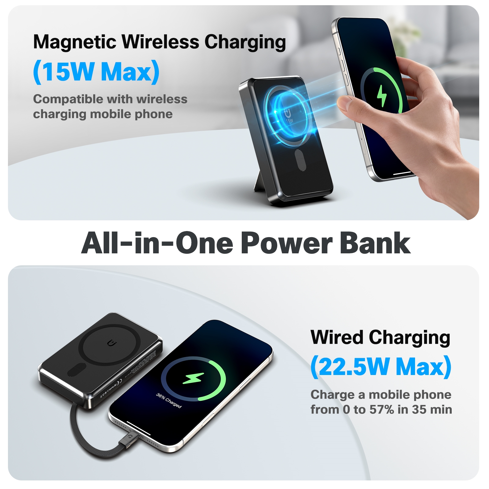 10000mAh Magnetic Wireless Pow – Usb Charger Dynamo recenzja i cena