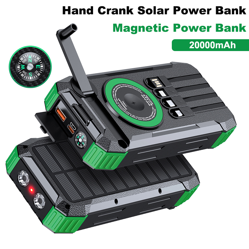 20000mAh Hand Crank Solar Powe – Usb Charger Dynamo recenzja i cena