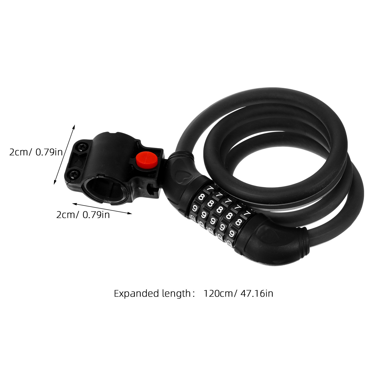 Reflective Stretch Cable Lock  – Commuter Bike Lock recenzja i cena