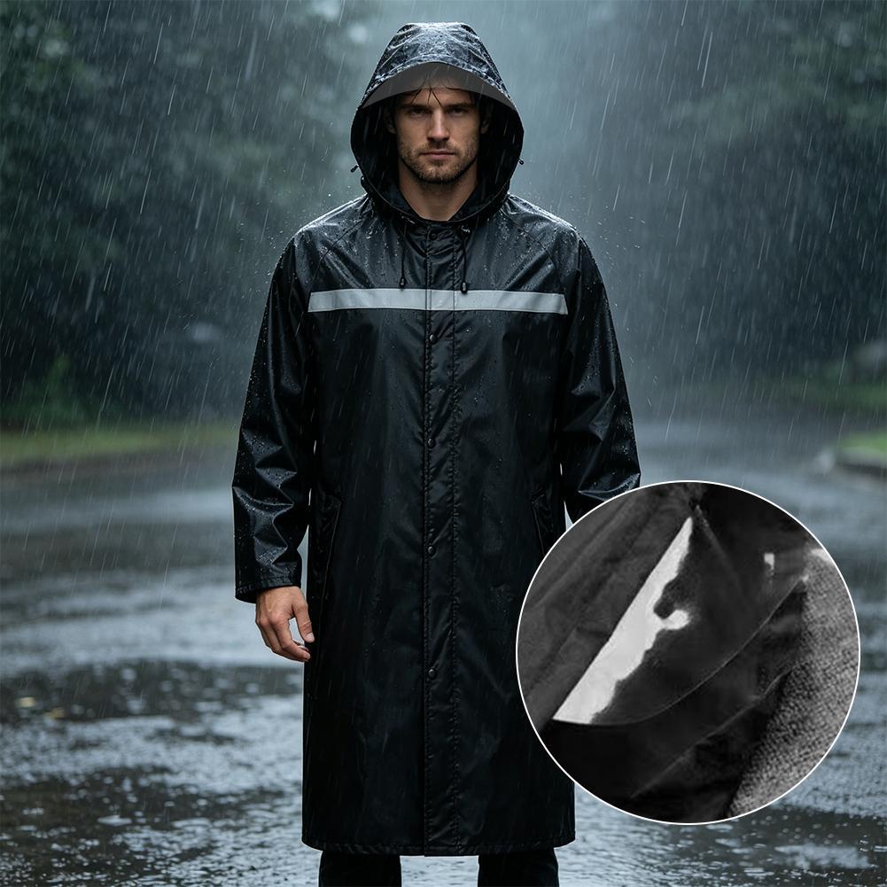Waterproof Hooded Rain Poncho, – Cycling Commute In Rain recenzja i cena