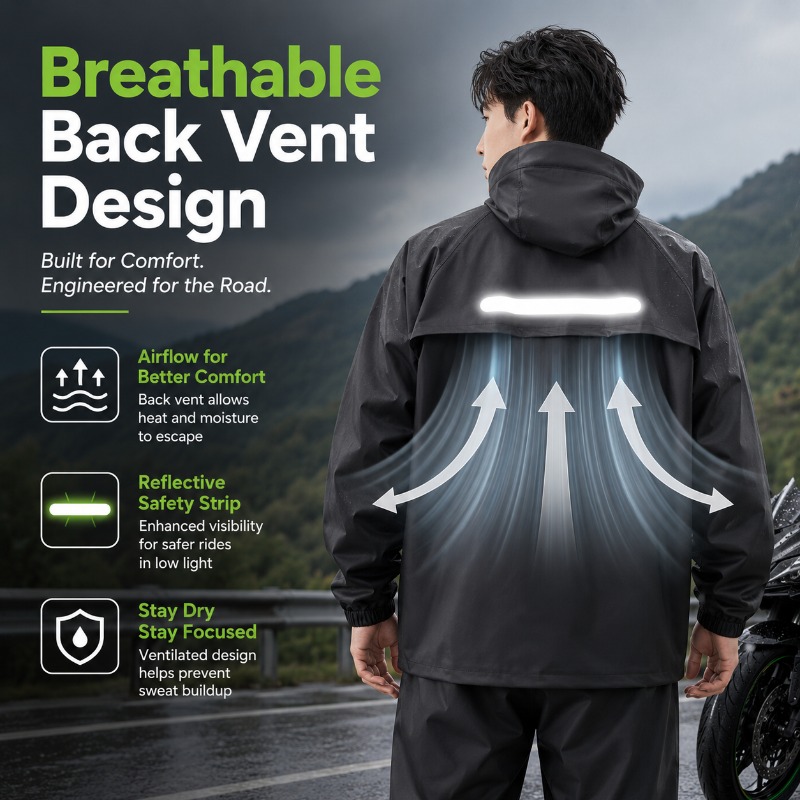 Unisex 2-Piece Waterproof Cycl – Cycling Commute In Rain recenzja i cena