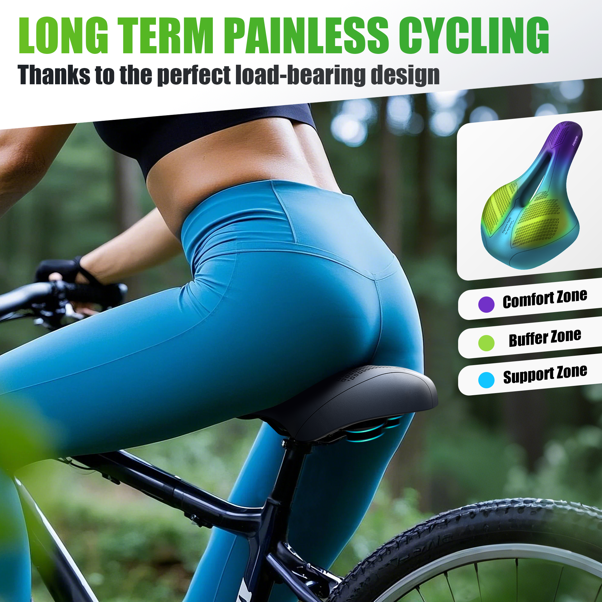 RBRL Bicycle Saddle Waterproof – Cycling In City recenzja i cena